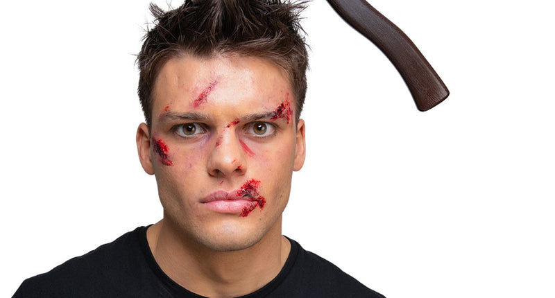 Wicked Costumes Diadeem bijl in hoofd