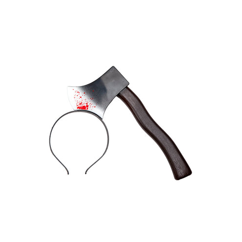 Wicked Costumes Diadeem bijl in hoofd