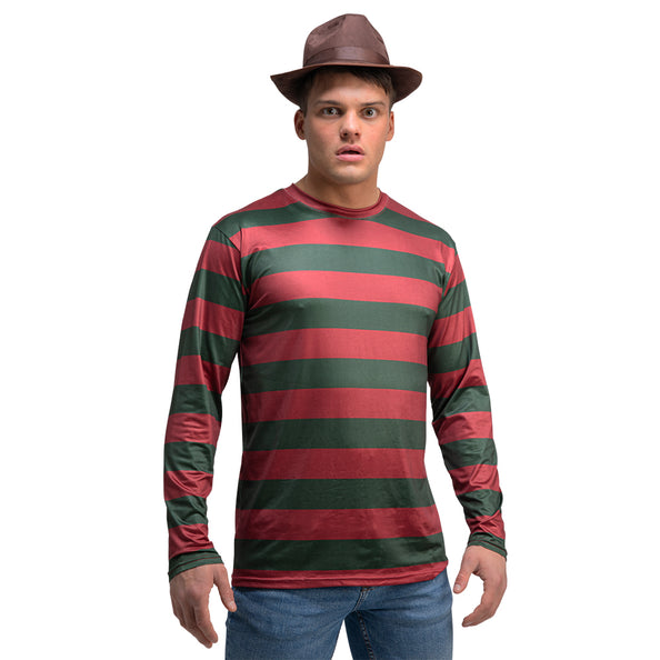 Wicked Costumes Freddy krueger shirt rood groen