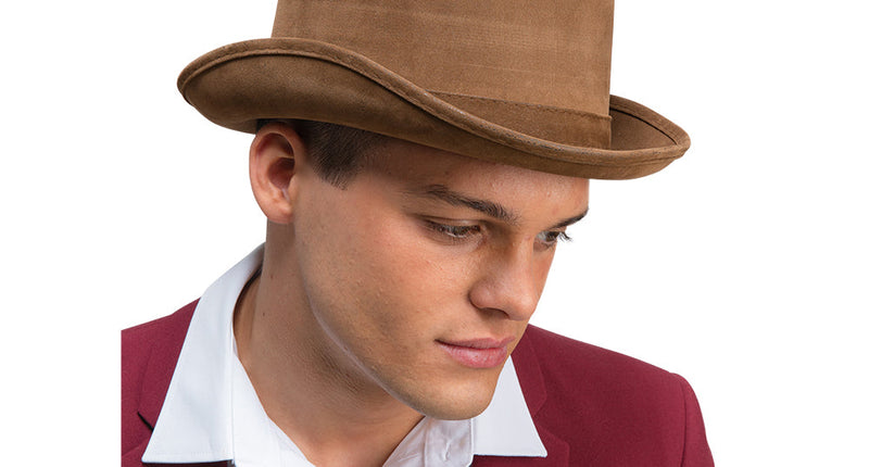 Wicked Costumes Hoge hoed deluxe - bruin