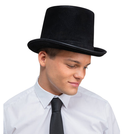 Wicked Costumes Hoge hoed deluxe - zwart