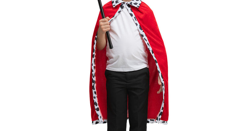 Wicked Costumes Koningsmantel & kroon (5-9) Rood