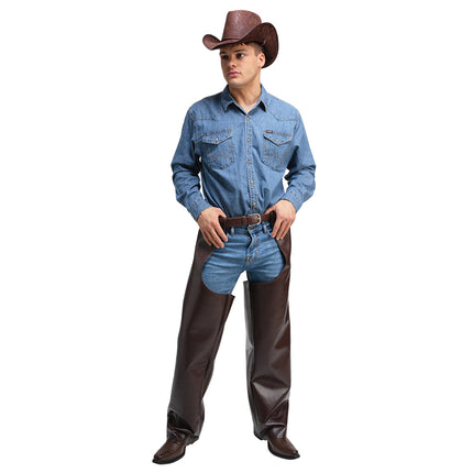 Wicked Costumes Luxe leren cowboy chaps