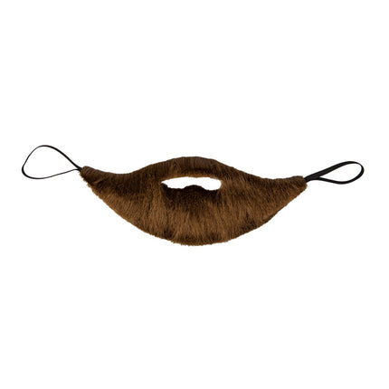 Wicked Costumes Luxe realistische baard - Bruin