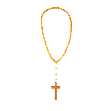 Wicked Costumes Monnikskruis met kralenketting