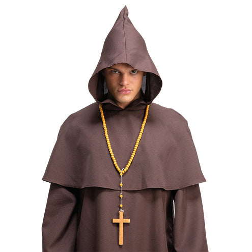 Wicked Costumes Monnikskruis met kralenketting