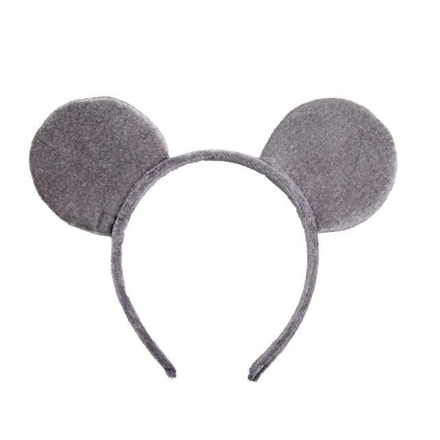 Wicked Costumes Muis Oren grijs Velours
