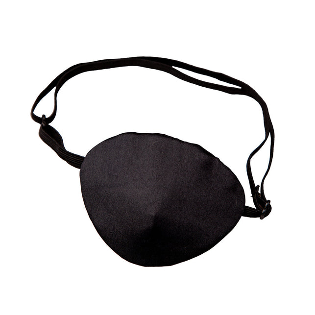 Wicked Costumes Ooglapje zwart satijn