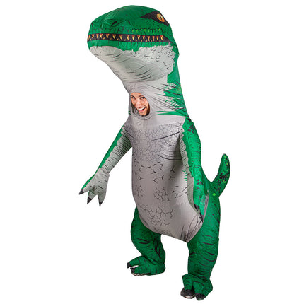 Wicked Costumes Opblaasbare Dinosaurus - Groen