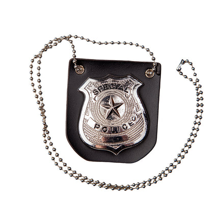 Wicked Costumes Politie badge aan ketting
