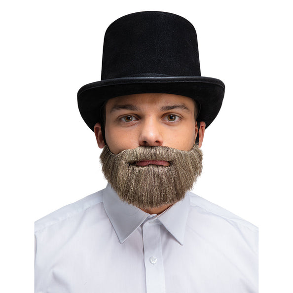 Wicked Costumes Realistische baard deluxe - Grijs