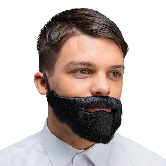Wicked Costumes Realistische baard deluxe - Zwart