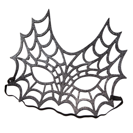 Wicked Costumes Spinnenweb masker Glitter