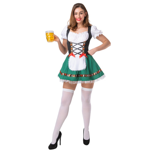 Wicked Costumes Tiroler jurkje groen Dirndl