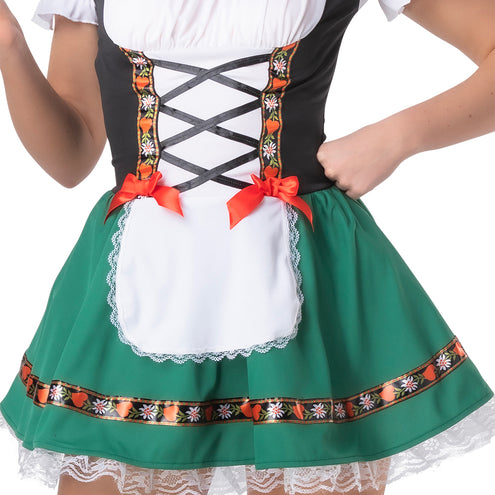 Wicked Costumes Tiroler jurkje groen Dirndl