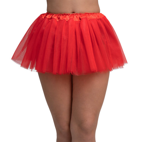 Wicked Costumes Tutu met satijnen tailleband 28cm - ROOD