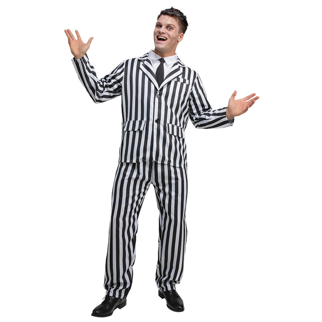 Wicked Costumes Zwart/wit pak blacky whitey