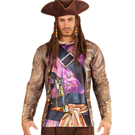 Widmann SRL 3D piratenshirt man