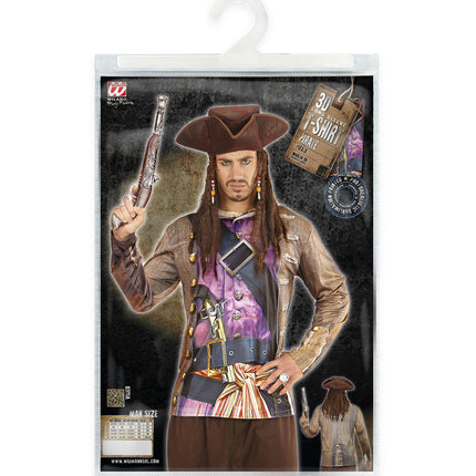 Widmann SRL 3D piratenshirt man