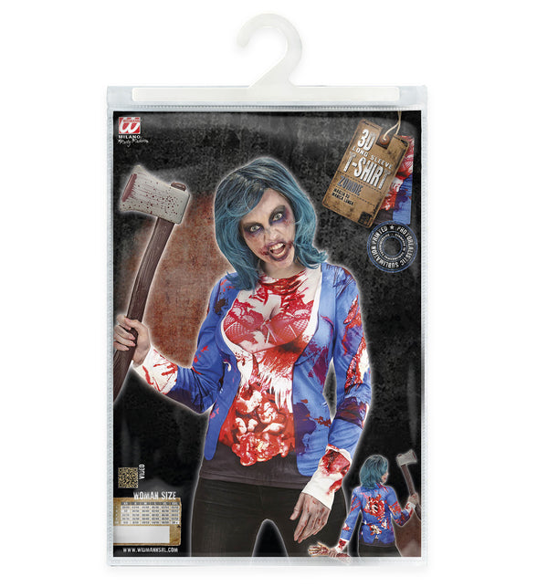 Widmann SRL 3D Zombie shirt volwassenen