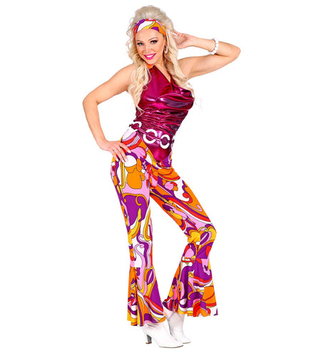 Widmann SRL 70's disco overall, riem en hoofdband