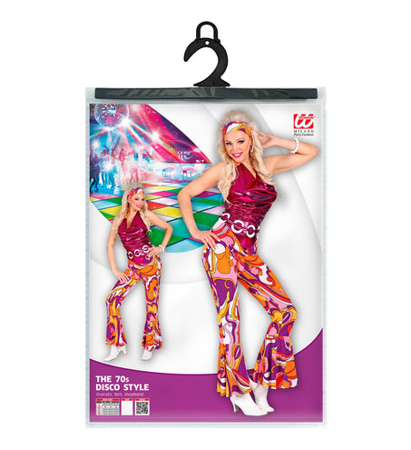 Widmann SRL 70's disco overall, riem en hoofdband