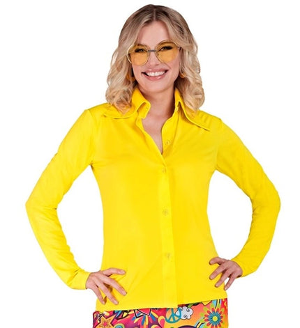 Widmann SRL 70's groovy dames shirt geel