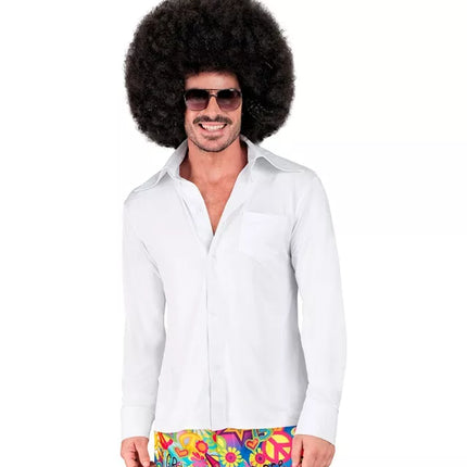 Widmann SRL 70's groovy heren shirt wit