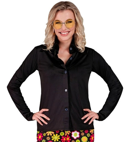 Widmann SRL 70's groovy shirt dames zwart