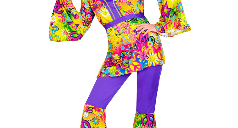 Widmann SRL 70s Hippie kostuum Peace & Love