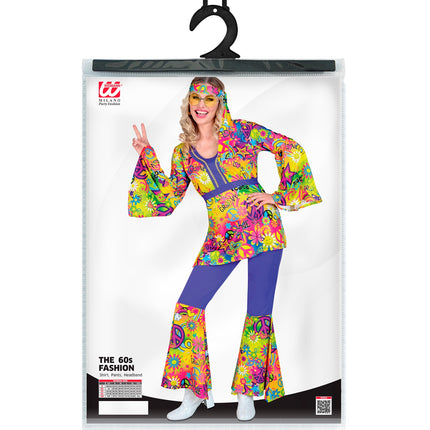 Widmann SRL 70s Hippie kostuum Peace & Love