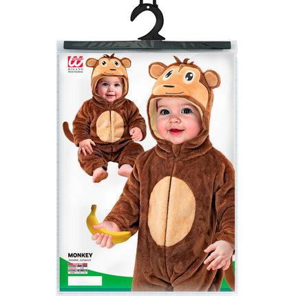 Widmann SRL Aap kostuum pluche fluweel Boki