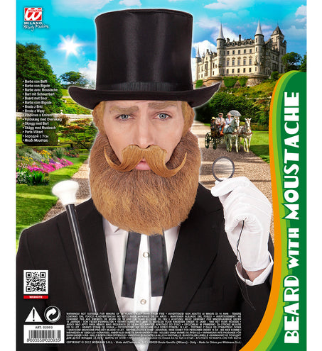 Widmann SRL Abraham baard met snor blond