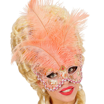 Widmann SRL Abrikoos kleurige oogmaskers