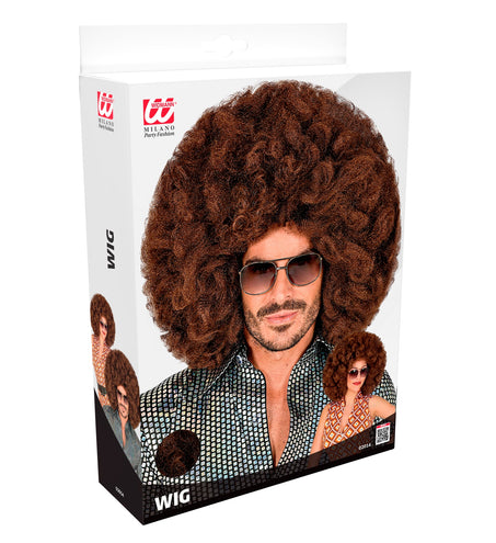 Widmann SRL Afro pruik bruin groot