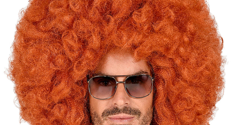 Widmann SRL Afro pruik koper kleur groot