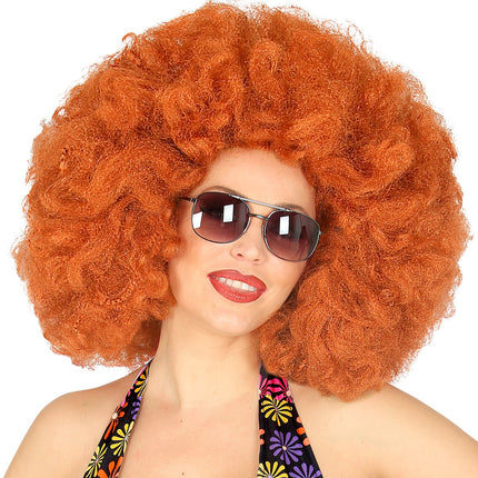 Widmann SRL Afro pruik koper kleur groot