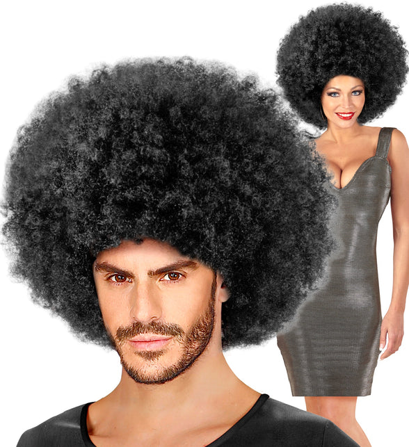 Widmann SRL Afro pruik zwart