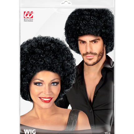 Widmann SRL Afro pruik zwart