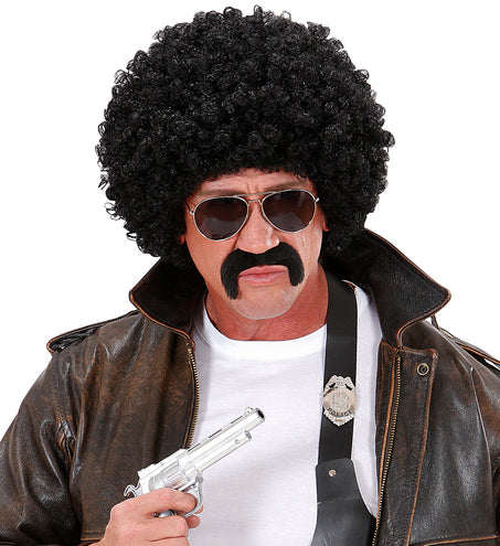 Widmann SRL Afro pruik  zwart