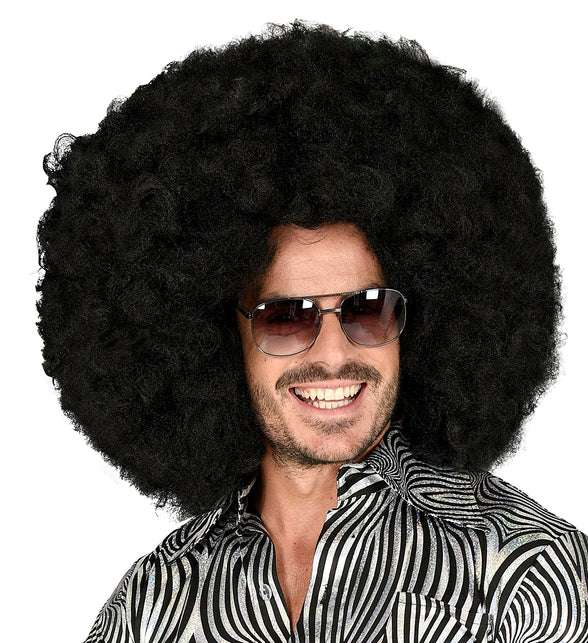 Widmann SRL Afro pruik zwart groot