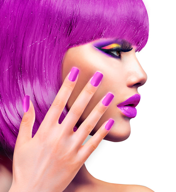 Widmann SRL Airbrush nagels neon paars