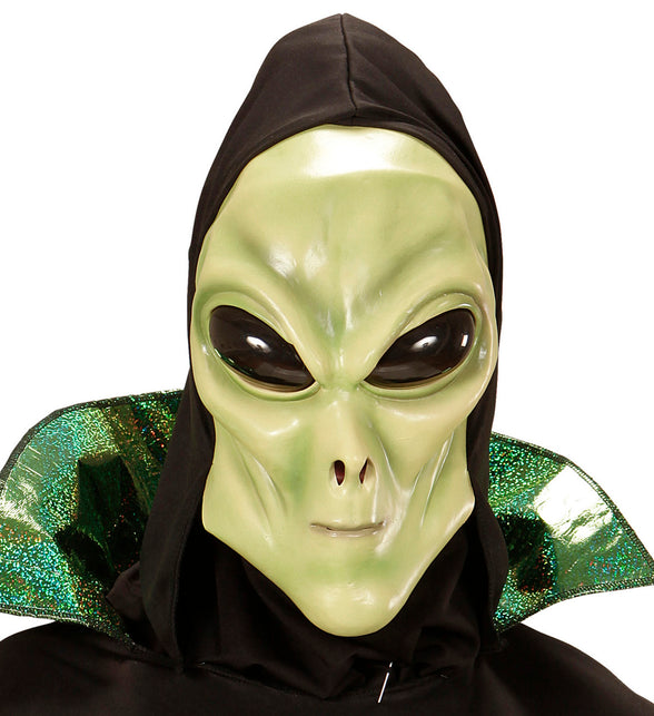 Widmann SRL Alien Masker Met Kap En Bolle Ogen