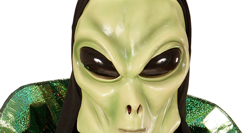 Widmann SRL Alien Masker Met Kap En Bolle Ogen, Kind