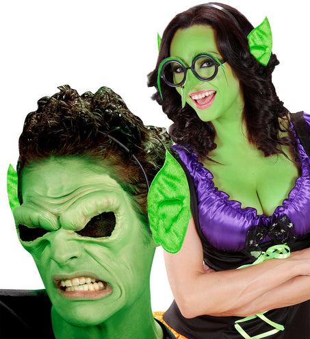 Widmann SRL Aliën oren groen op haarband