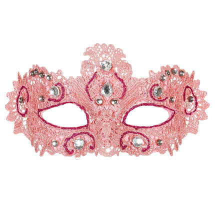 Widmann SRL Antiek roze Venetiaanse oogmaskertjes