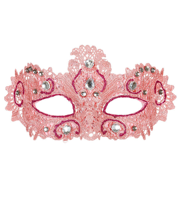 Widmann SRL Antiek roze Venetiaanse oogmaskertjes
