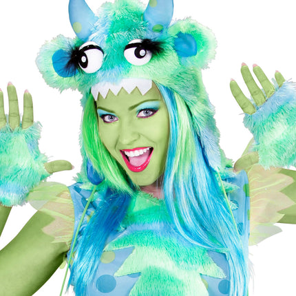 Widmann SRL Aqua schmink groen heks