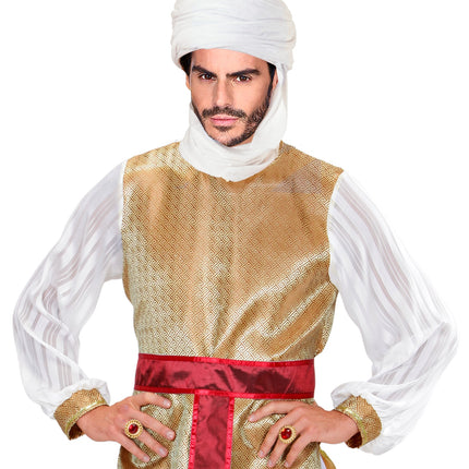 Widmann SRL Arabische tulband wit Sjeik