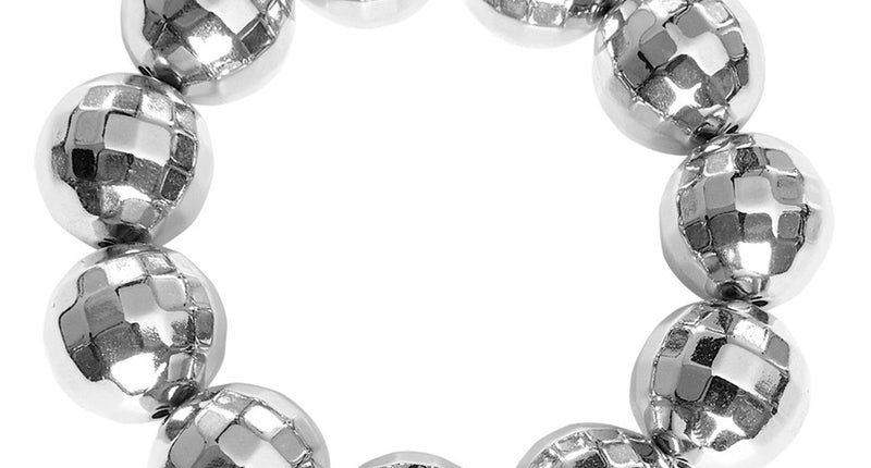 Widmann SRL Armband disco bal zilver